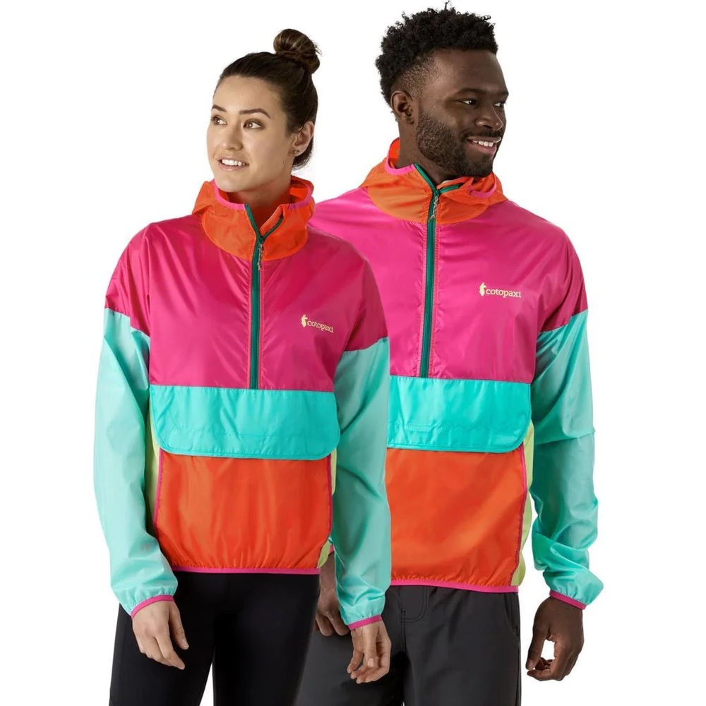 cotopaxi Pink Orange Teal Colorblock Windbreaker Jacket